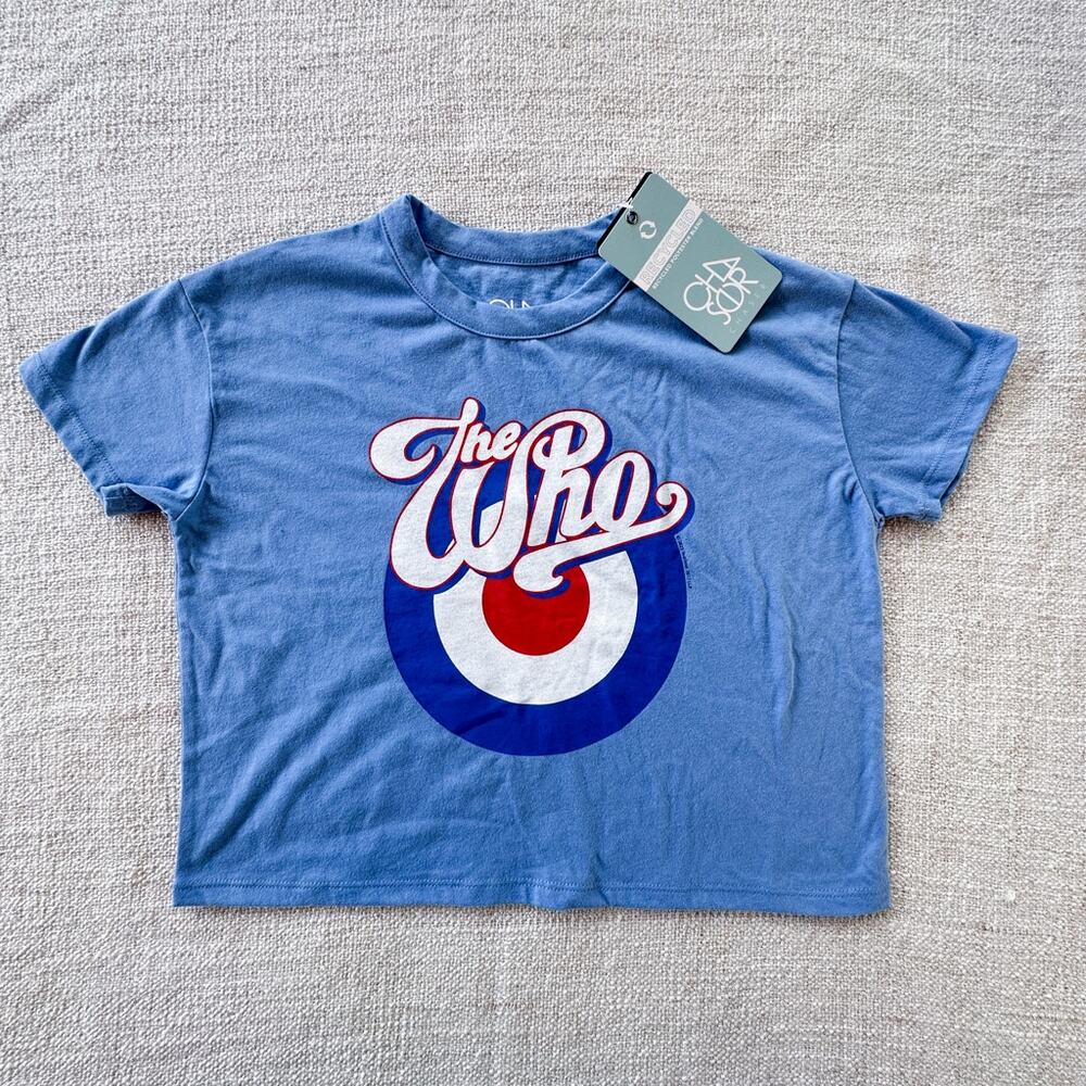 NWT Chaser "The Who" Cropped Graphic Tee 6